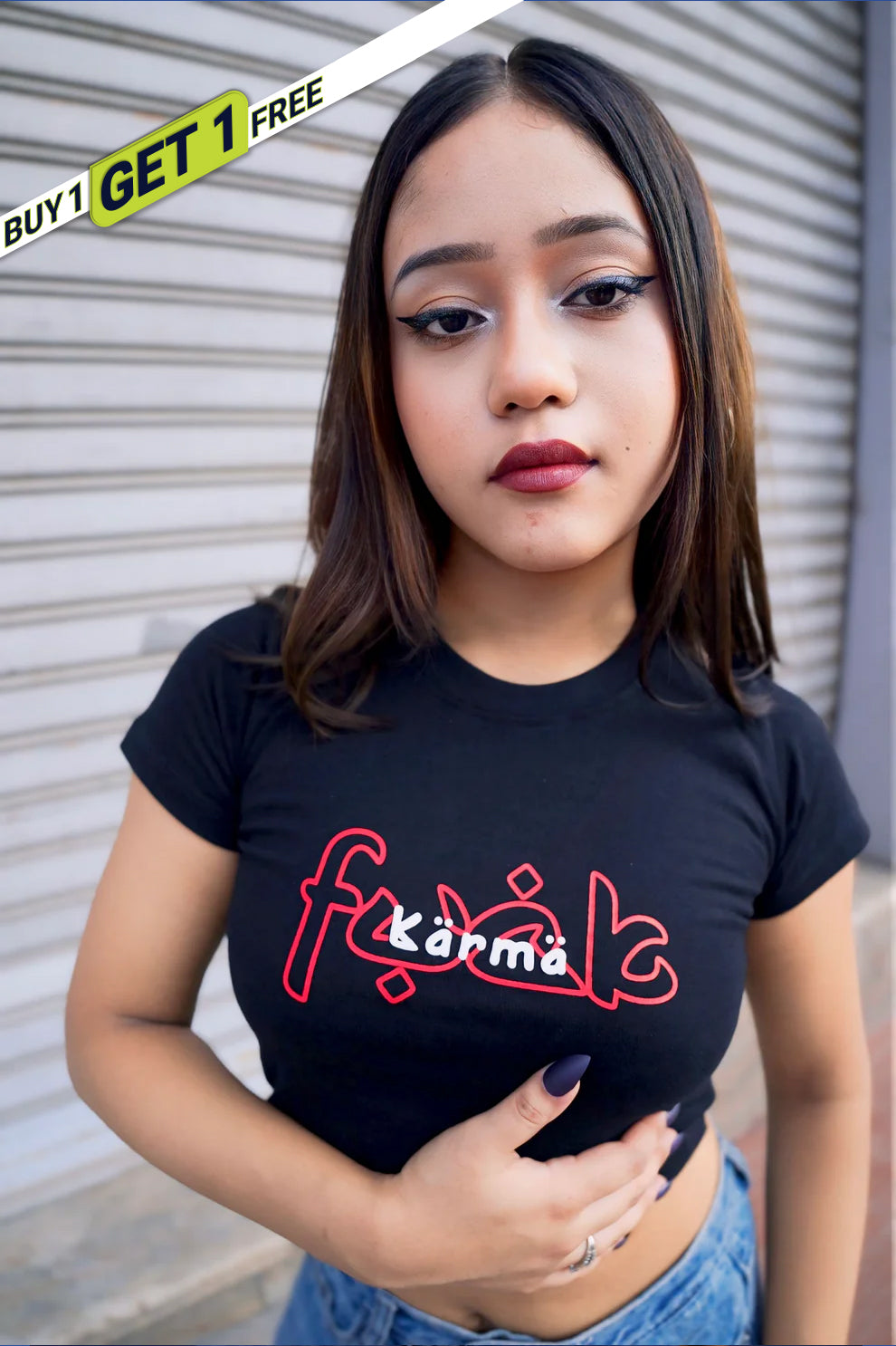 Fuck Karma – MOOONIVERSE Baby Tee