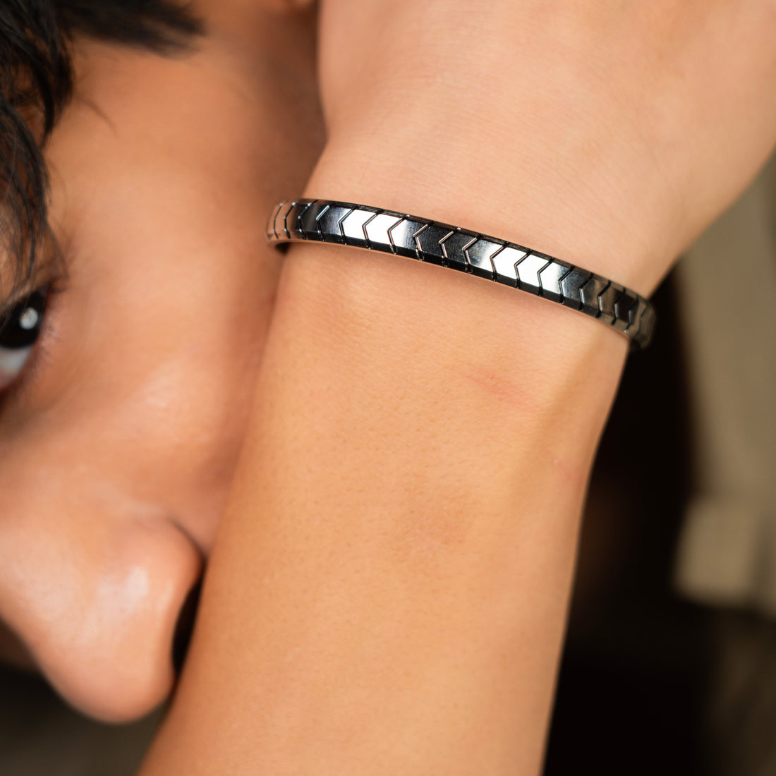 Iron Code Cuff Bracelet