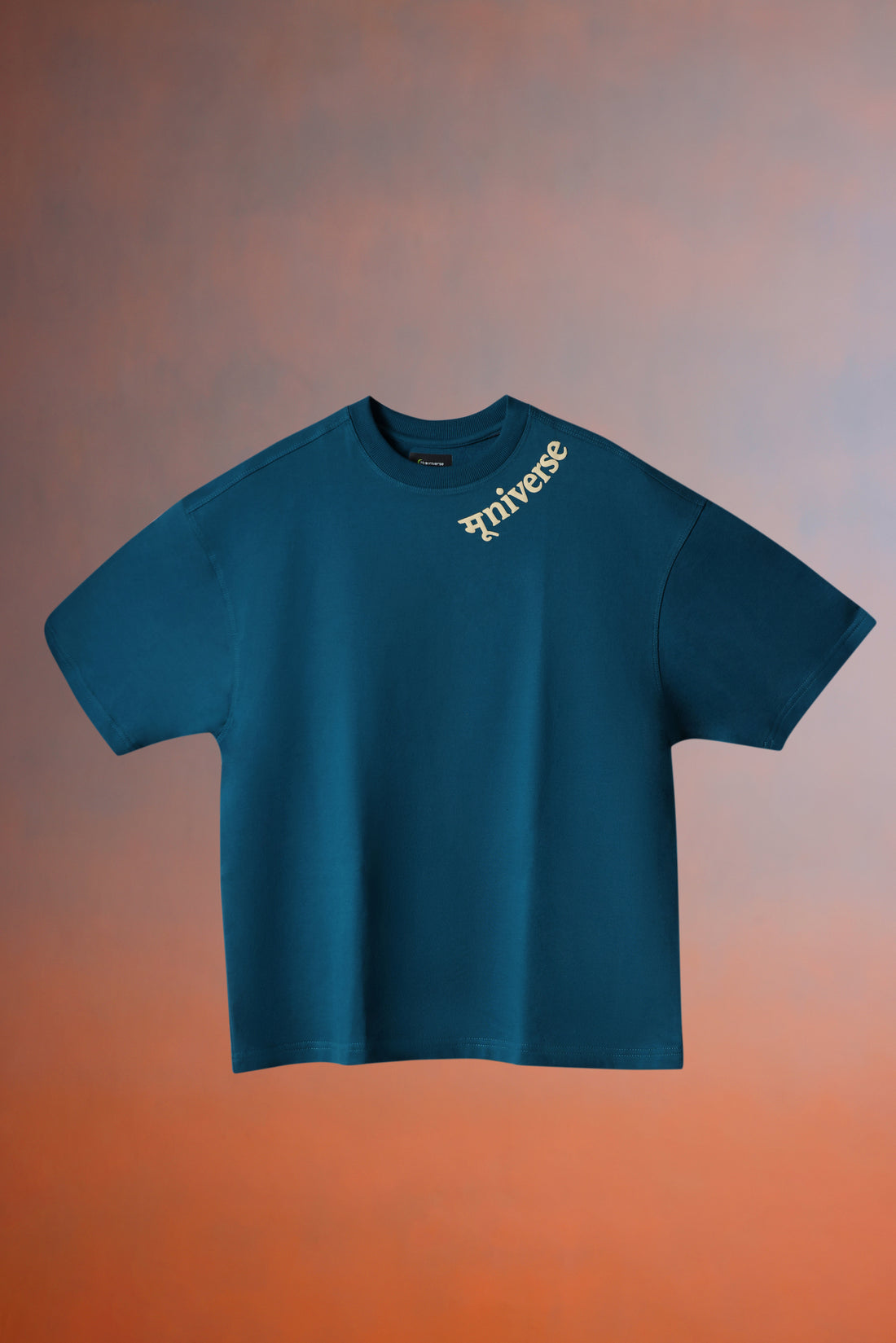 Kaleshi Queen Desi Oversized Graphic Tee in Teal Blue