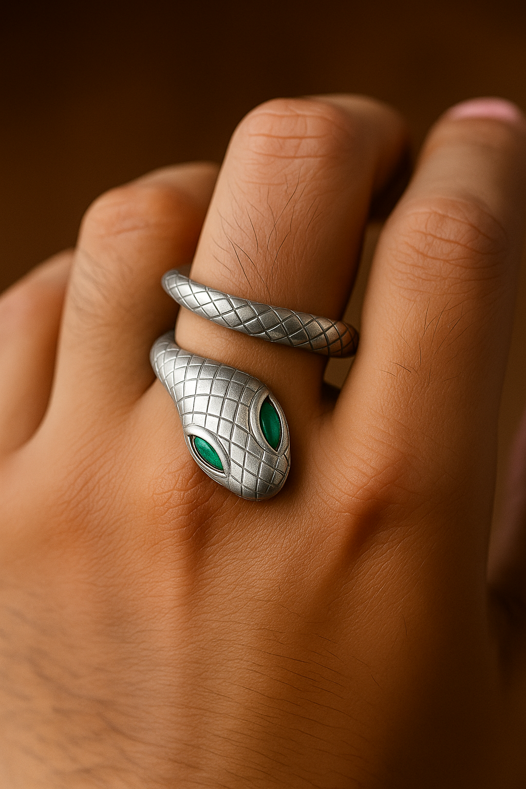 Venom Kiss — Snake Ring