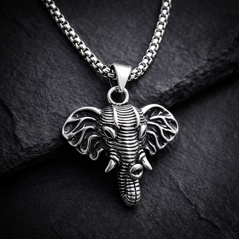 Elephant Pendant TUSK NOIR