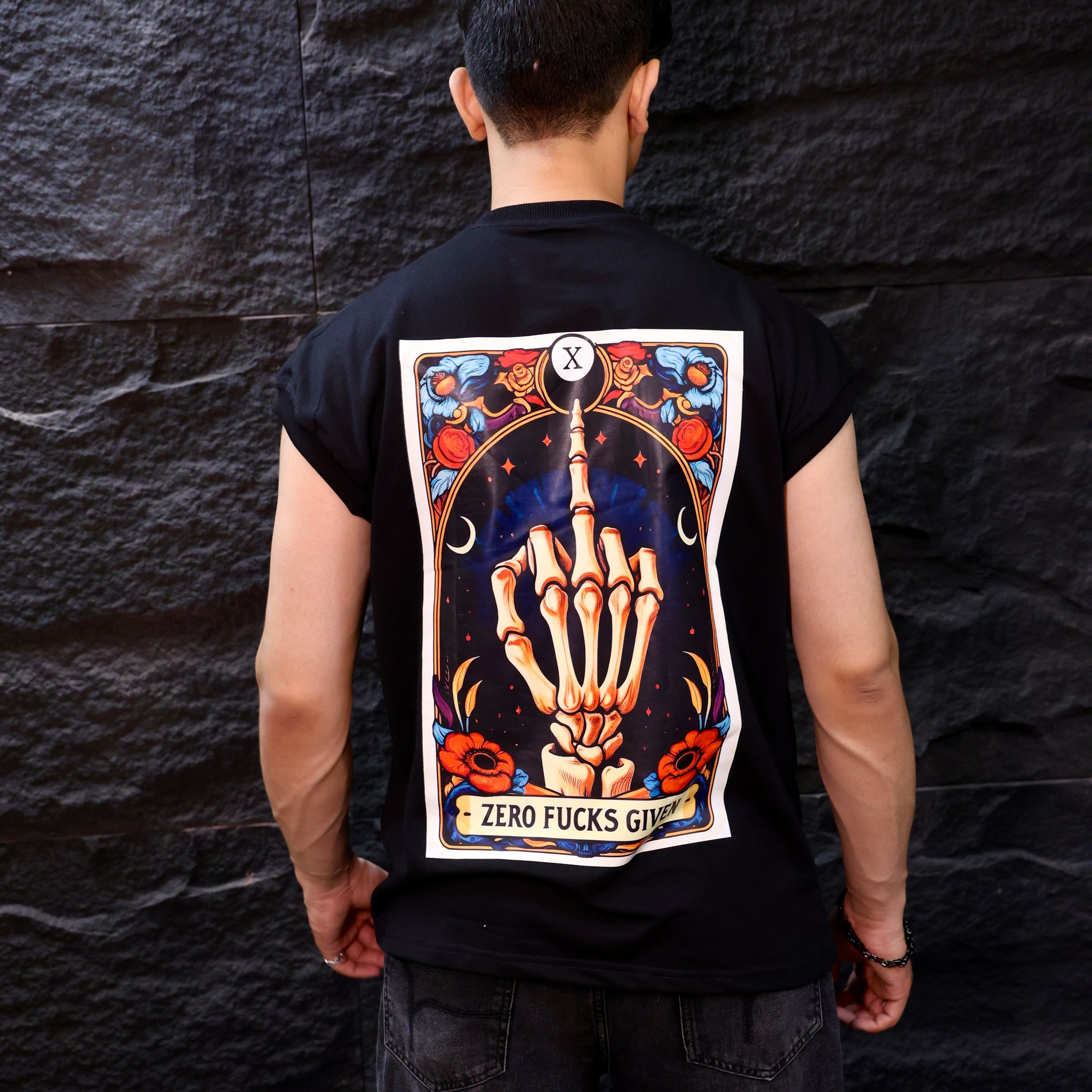 The ZFG Code Skeleton Attitude Oversized Tank in Black