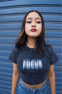 Illusion Grey STONE WASH – MOOONIVERSE Baby Tee