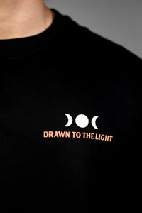 Blackout Midnight Flutter“ Black Oversized Tee